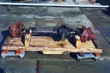 Starting from the ground up. The Front Axle.