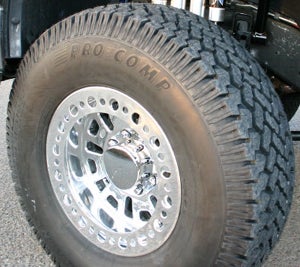 Pro-Comp tires and KMC wheels