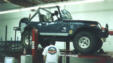 The Jeep up on the Dyno