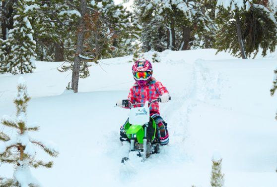 Timbersled ST 90 Ripper Systems Convert Dirt Bike Into Snow Bike | Off ...