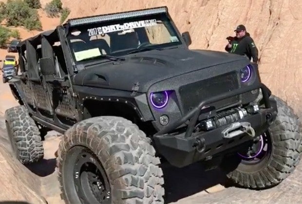 Watch Six Door Jeep Scales Hell S Gate In Moab Off Road Com