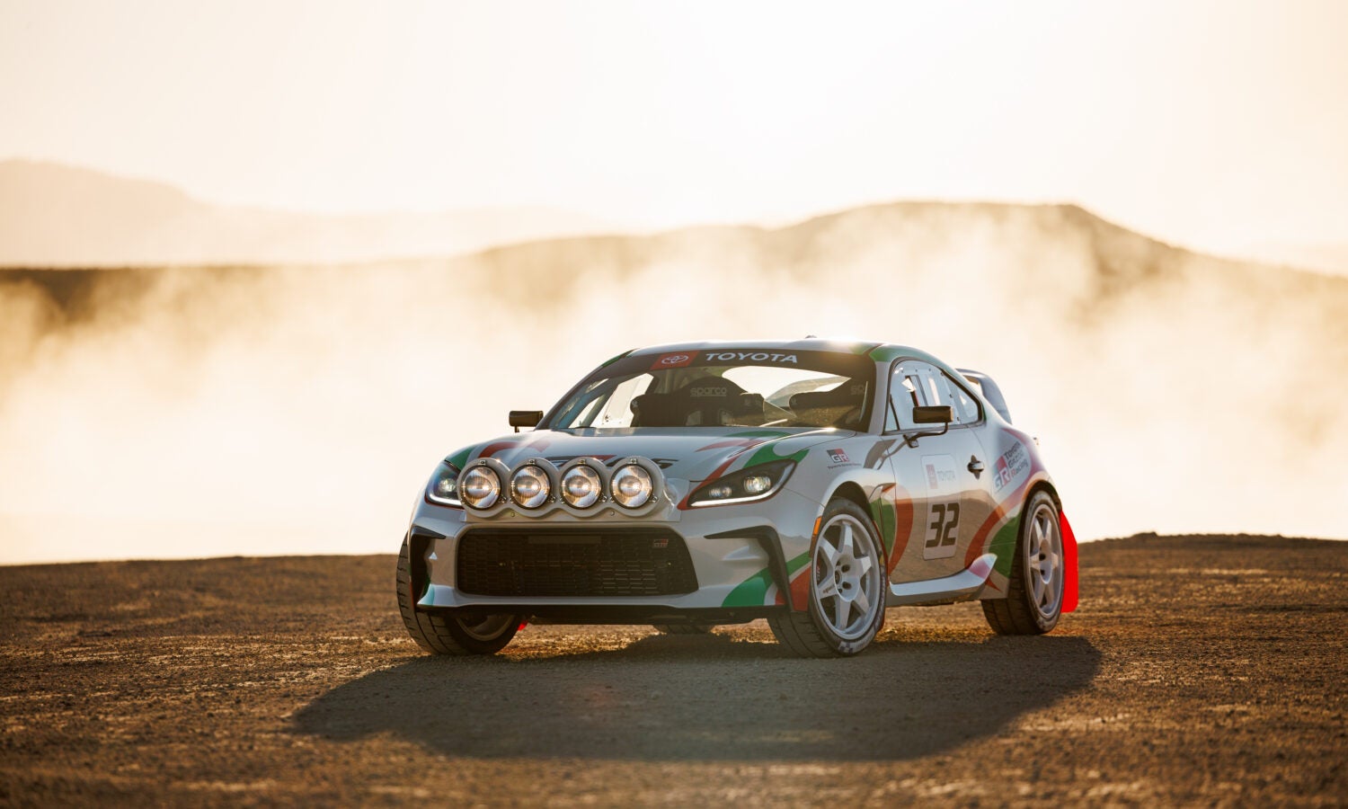 At the 2024 SEMA Show, Toyota unveiled the GR86 Rally Legacy Concept, an ambitious homage to its rally racing heritage. Credit: Toyota