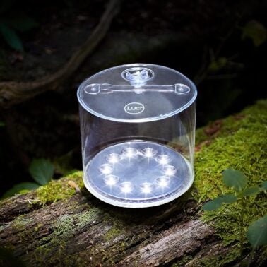 With 75 lumens, and lasting up to 24 hours on a single charge, Luci Outdoor 2.0 is a must-have solar lantern. Credit: Luci Outdoor