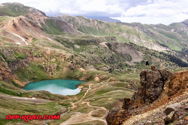 Heading up and over California Pass reveals the gem of Lake Como. This turquoise body of water quickly becomes the focal point in Poughkeepsie Gulchalso known for its difficult terrain.