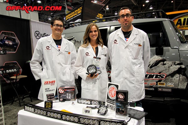 The Mad Scientist from Baja Designs showing us their latest LED creations at the SEMA Show in Las Vegas.