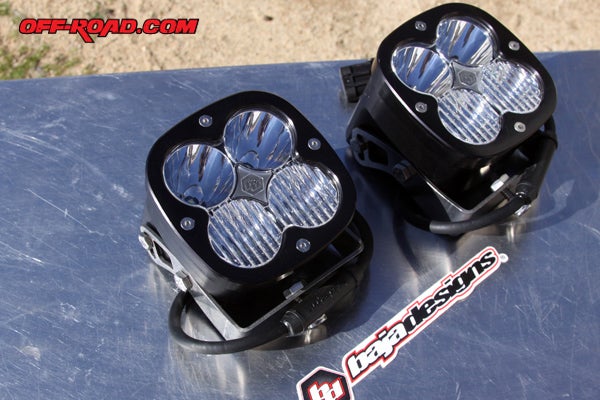 Baja Designs Squadron XL LED light shown with Driving Combo hard-coated polycarbonate lens.