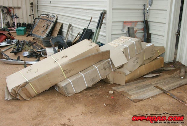 Its Christmas in July when the packages from Summit Racing appear at the door; however, they are heavy, large, and awkward, and you may need some help to move them around.