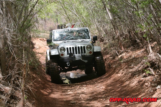 Aside from hills climbs and water crossing, the Cane Creek Canyon Trail also had quite a bit of tress and brush to navigate in some areas of the trail.