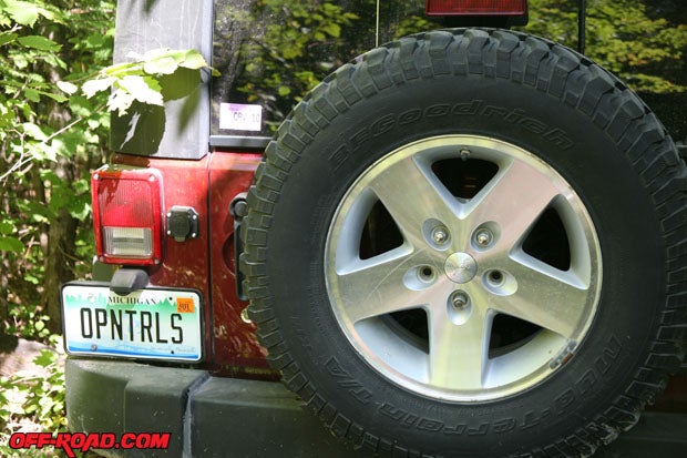 BFGoodrich and "Open Trails." It's a good fit in Drummond Island. 