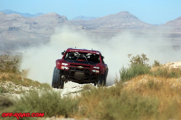 Dave Crinklaw made his debut in Trophy Truck and finished third in class. 