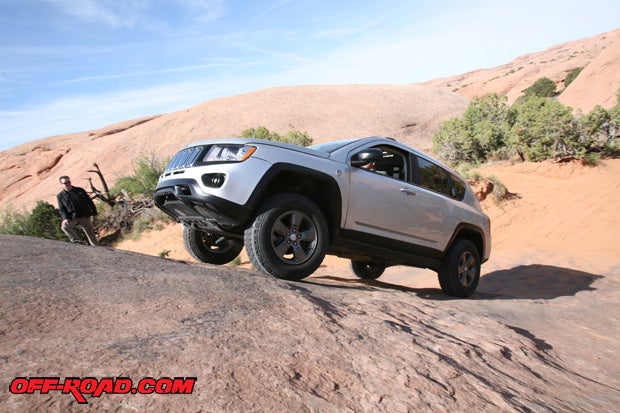 The Jeep Compass Canyon might have been down on power compared to the other Jeeps, but it still tackled the hills with the best of them. It just took a little more careful planning on some climbs.