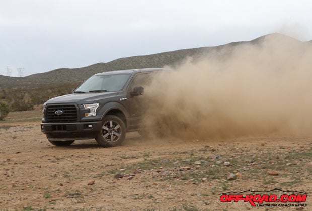 The Ford FX4 just felt a little more at home in the dirt. 