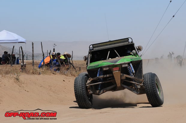 Monica Greenhill racing her Class 1 buggy at the 2012 Baja 500. 