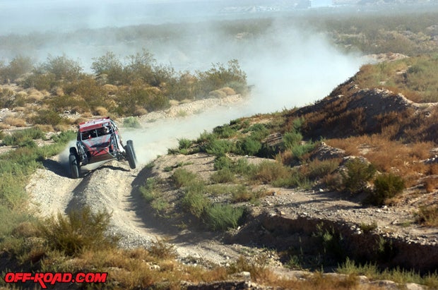 The SCORE Terrible's Primm 300 is the last race before the Tecate SCORE Baja 1000 in November. Here, Brent Parkhouse navigates the rough desert course en route to his seventh-place finish in Class 12.