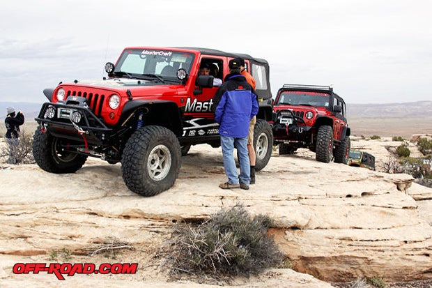 The Mashed Potato hills did look appetizing to most of the Jeeps on our run. The BFGs on the MasterCraft Jeep weren't shy about taking a bite. 